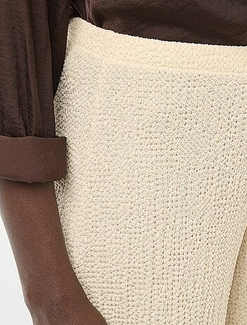 Pantalón de punto arrugado