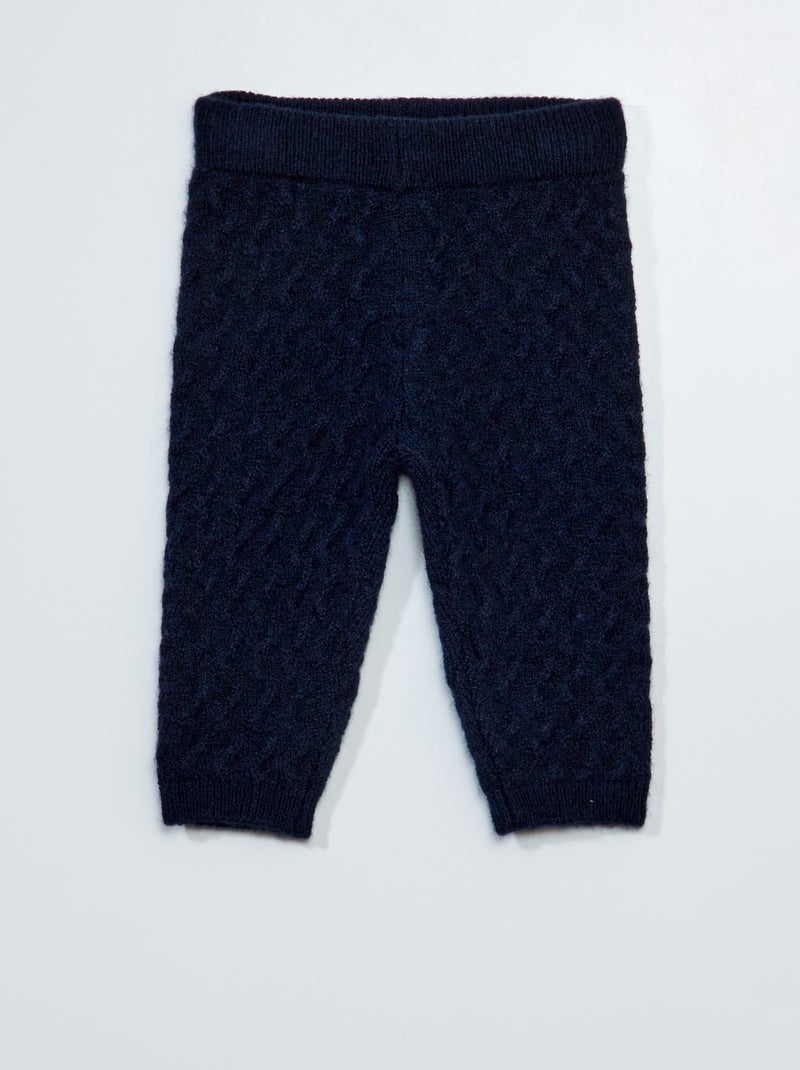 Pantalón de punto AZUL - Kiabi