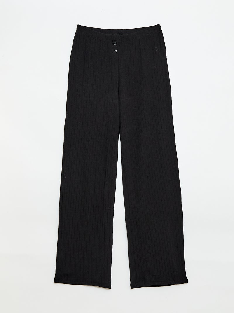 Pantalón de punto calado Gris - Kiabi