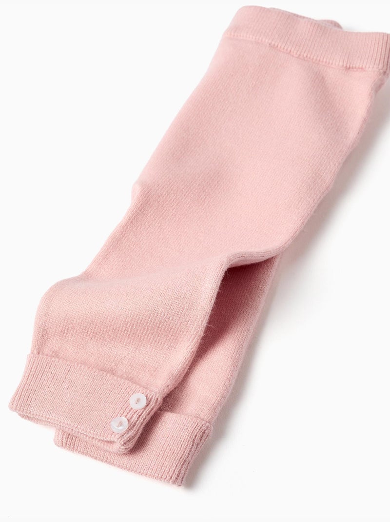 Pantalón de punto con cintura elástica Rosa claro - Kiabi