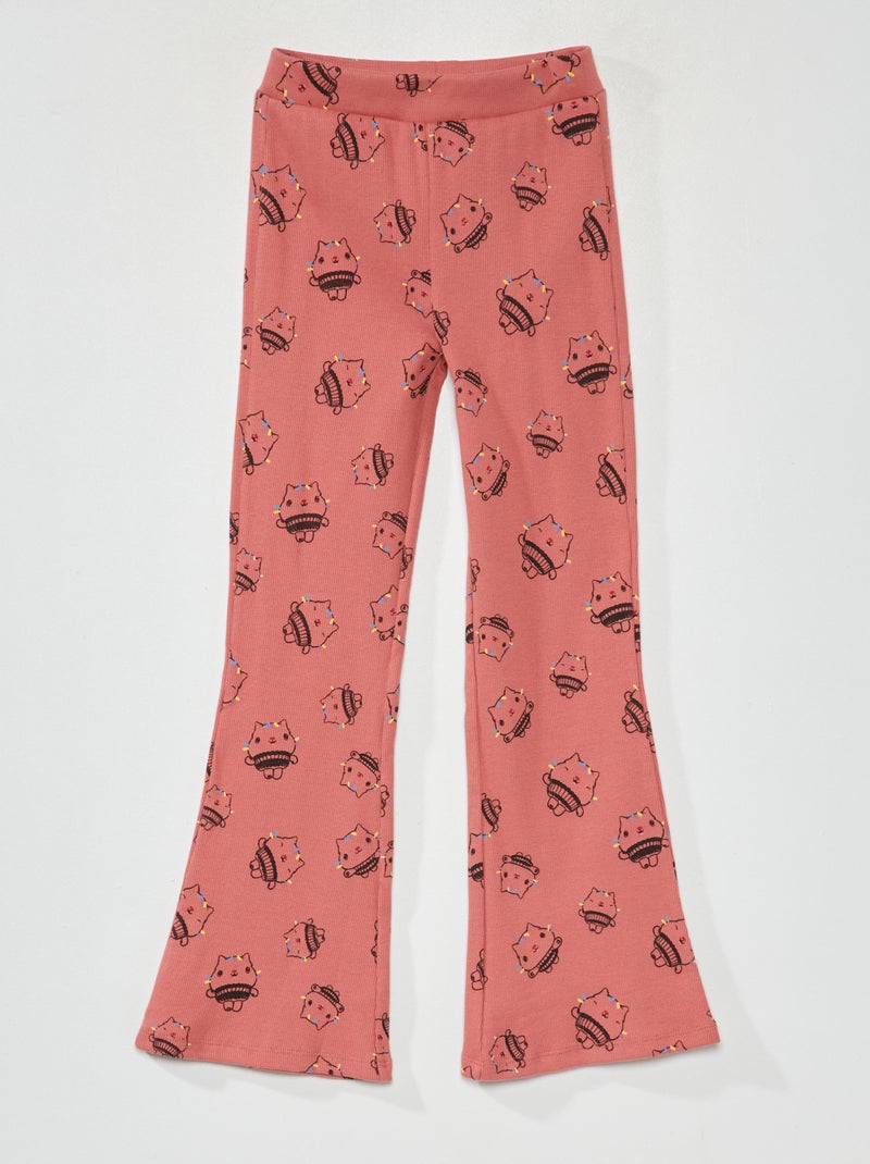 Pantalón de punto de canalé 'La casa de muñecas de Gabby' ROSA - Kiabi