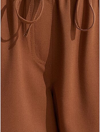 Pantalón de punto de pernera ancha para mujer dilvin