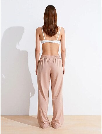 Pantalón de punto de pernera ancha para mujer dilvin