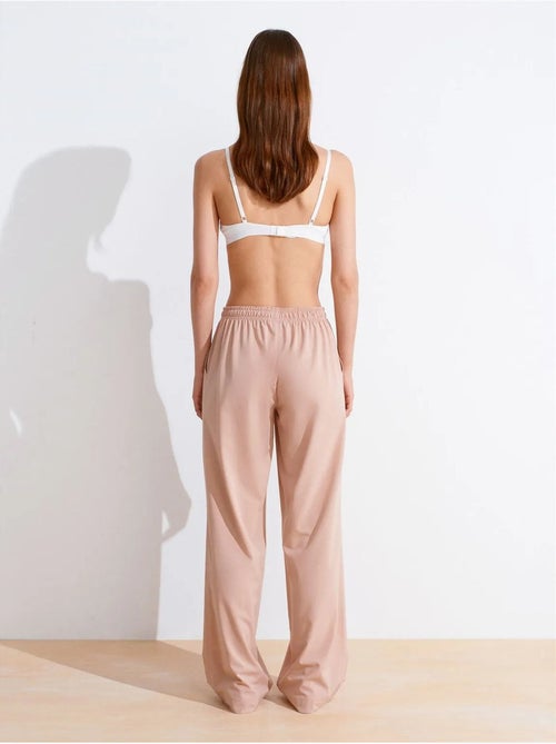 Pantalón de punto de pernera ancha para mujer dilvin - Kiabi Pantalón de punto de pernera ancha para mujer dilvin - Kiabi
