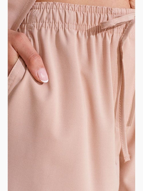 Pantalón de punto de pernera ancha para mujer dilvin - Kiabi Pantalón de punto de pernera ancha para mujer dilvin - Kiabi