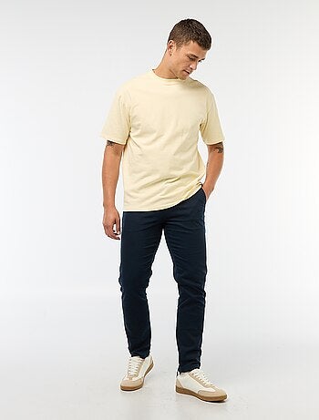 Pantalón de punto de piqué liso