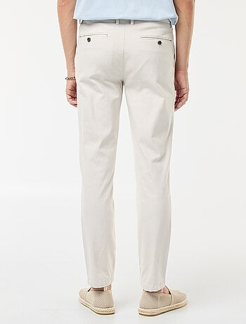 Pantalón de punto de piqué liso