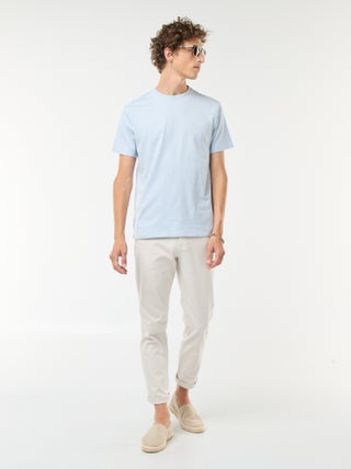 Pantalón de punto de piqué liso