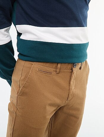 Pantalón de punto de piqué liso