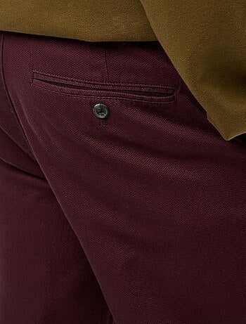 Pantalón de punto de piqué liso