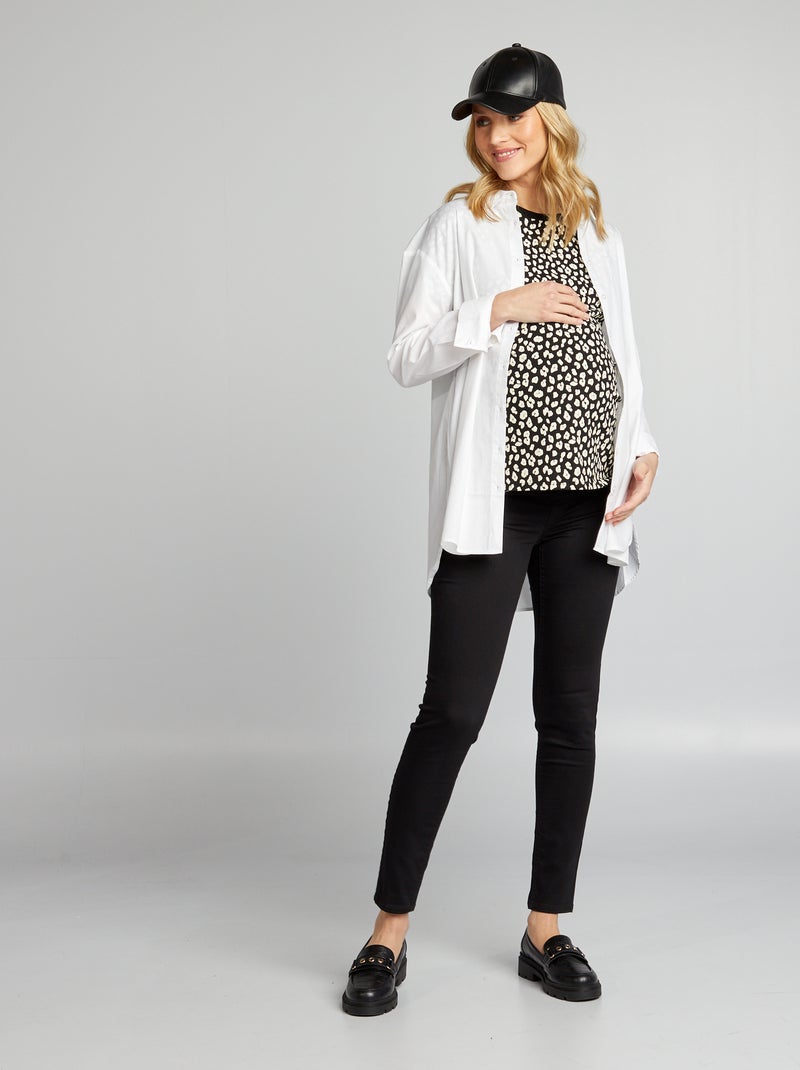 Pantalón de punto elástico tipo jegging negro - Kiabi