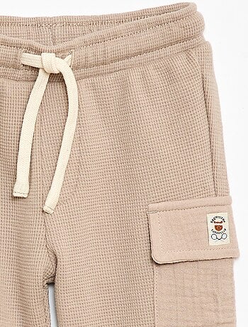 Pantalón de punto gofrado