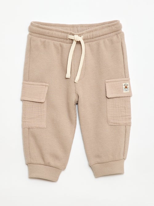 Pantalón de punto gofrado - Kiabi