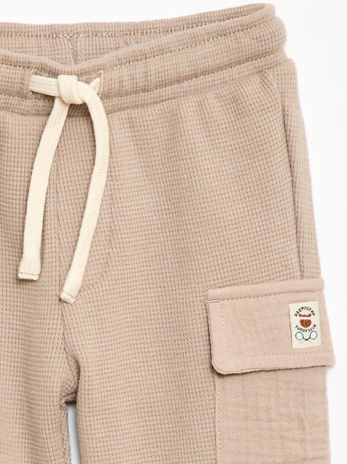 Pantalón de punto gofrado - Kiabi