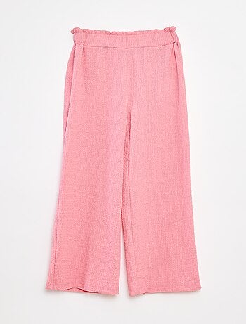 Pantalón de punto gofrado con motivos