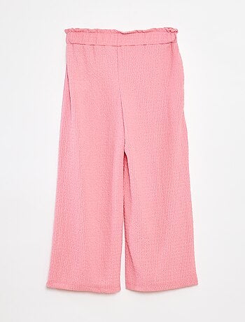 Pantalón de punto gofrado con motivos