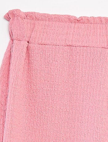 Pantalón de punto gofrado con motivos