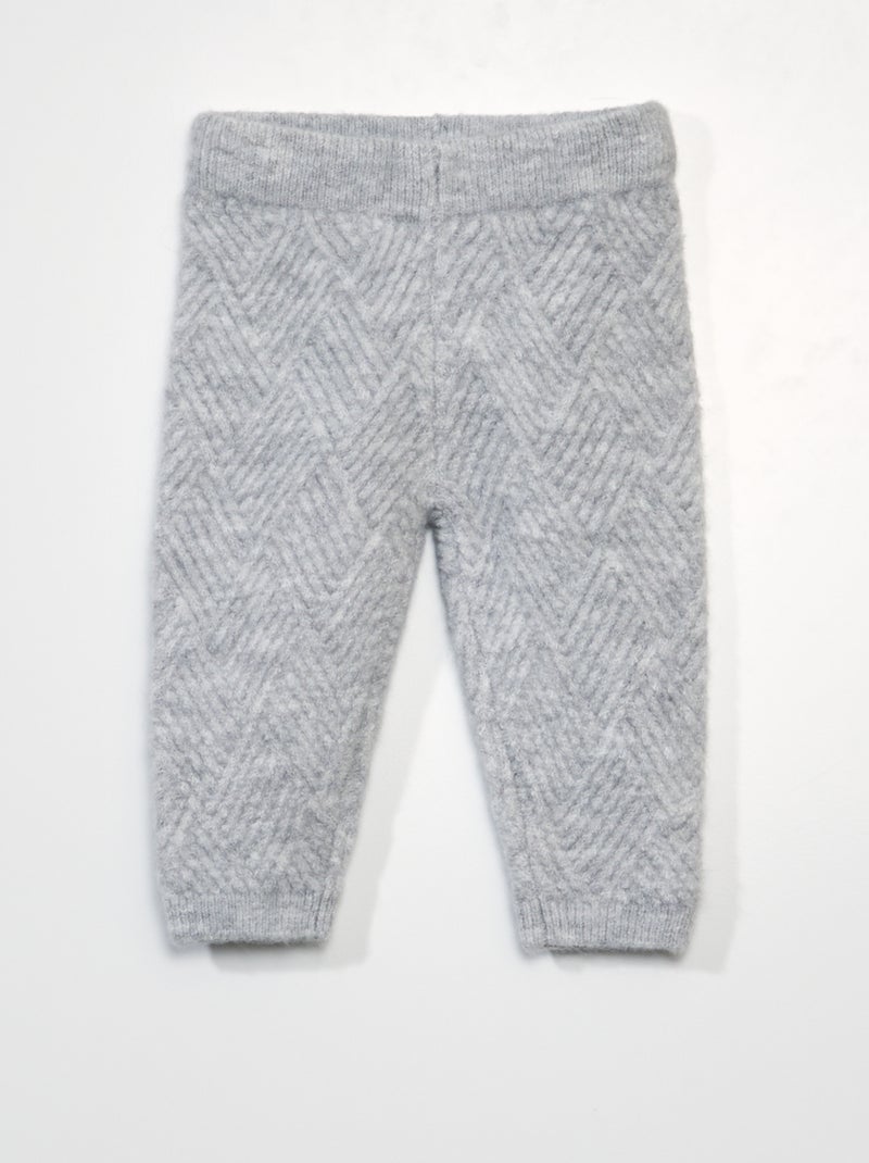 Pantalón de punto GRIS - Kiabi