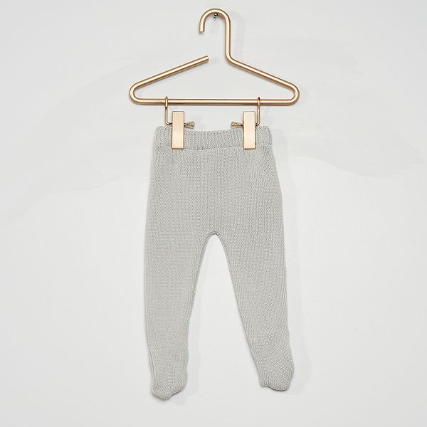 Pantalón de punto bebé niña - GRIS - Kiabi - 20,00€