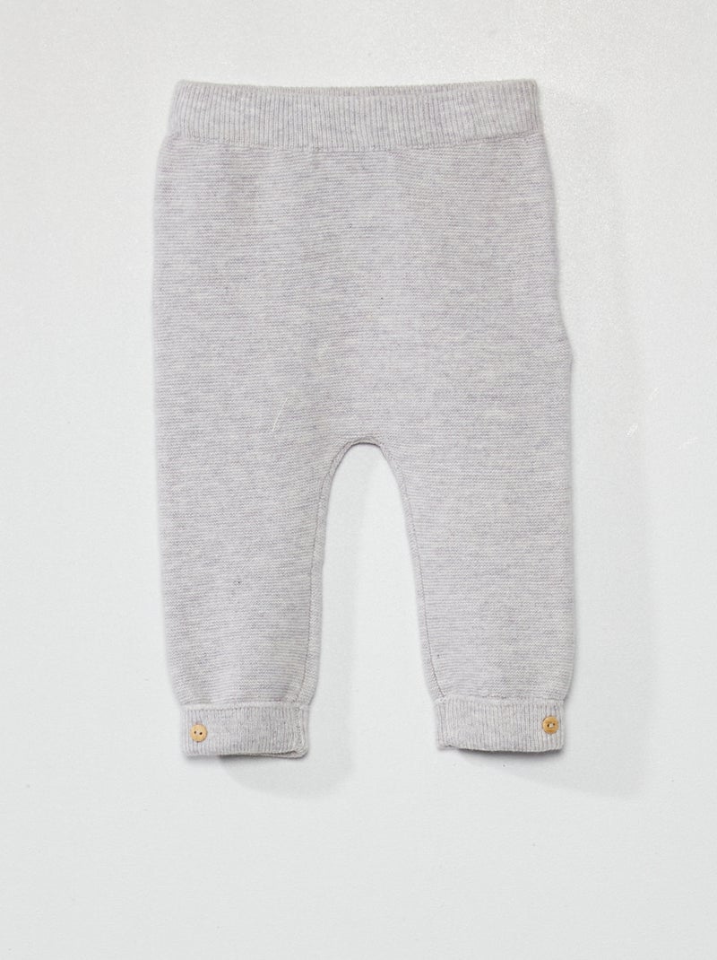 Pantalón de punto GRIS - Kiabi