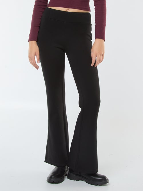 Pantalón de punto grueso y suave corte bootcut - Kiabi