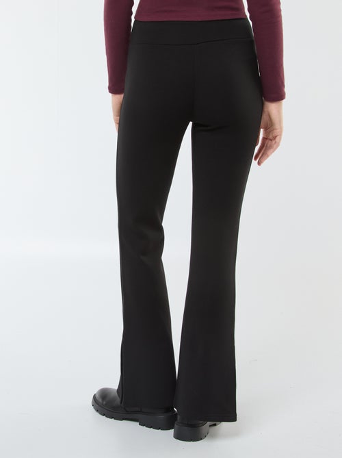 Pantalón de punto grueso y suave corte bootcut - Kiabi