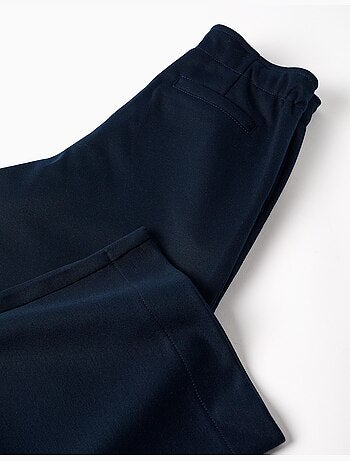 Pantalón de punto interlock de pierna ancha