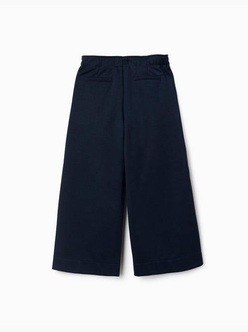 Pantalón de punto interlock de pierna ancha - Kiabi Pantalón de punto interlock de pierna ancha - Kiabi