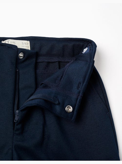 Pantalón de punto interlock de pierna ancha - Kiabi Pantalón de punto interlock de pierna ancha - Kiabi
