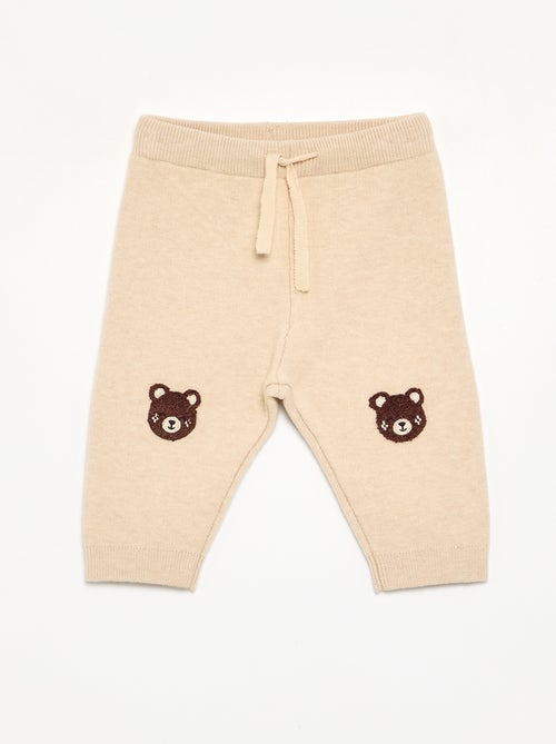 Pantalón de punto liso - Kiabi