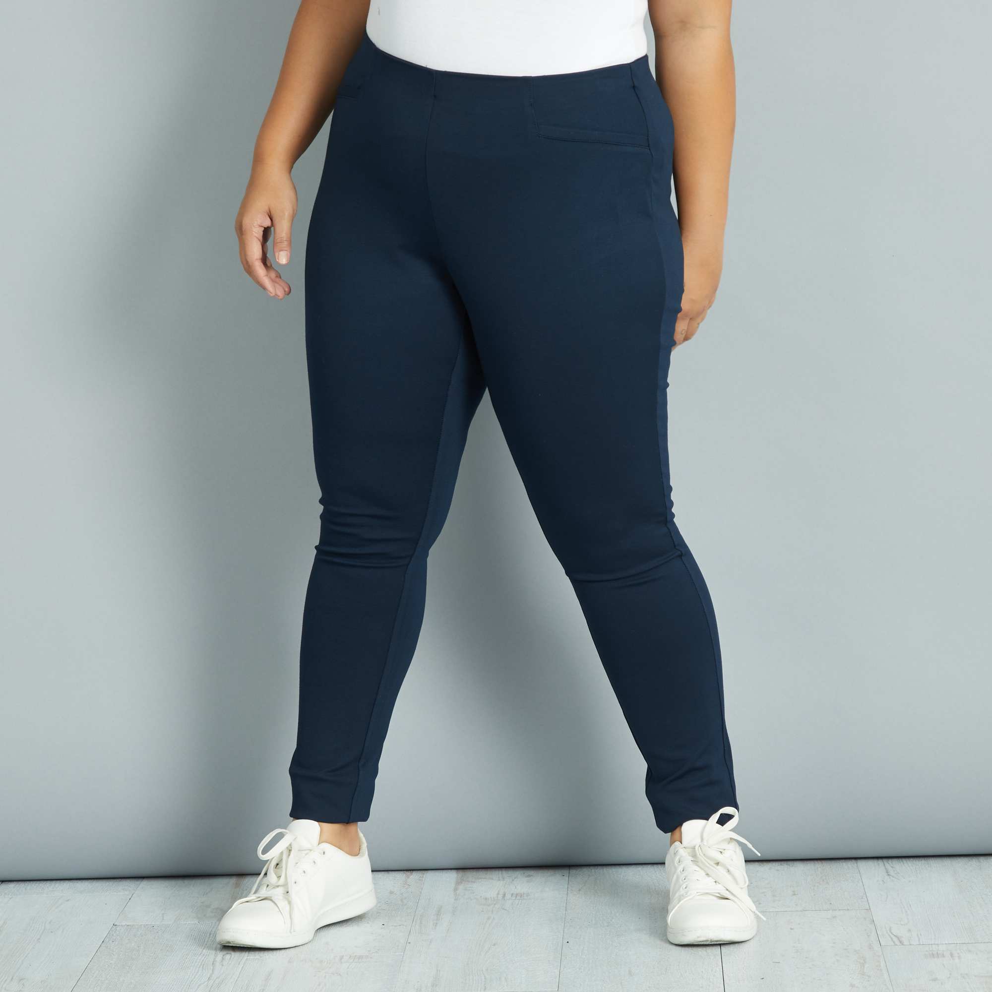 Pantalón de punto milano elástico Tallas grandes mujer - Kiabi - 15,00€