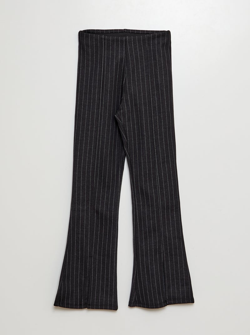 Pantalón de punto milano NEGRO - Kiabi