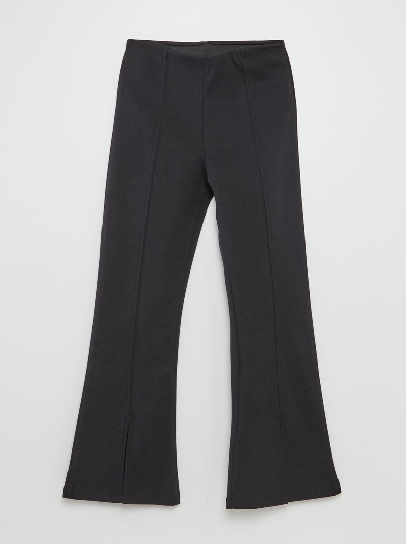 Pantalón de punto milano negro - Kiabi