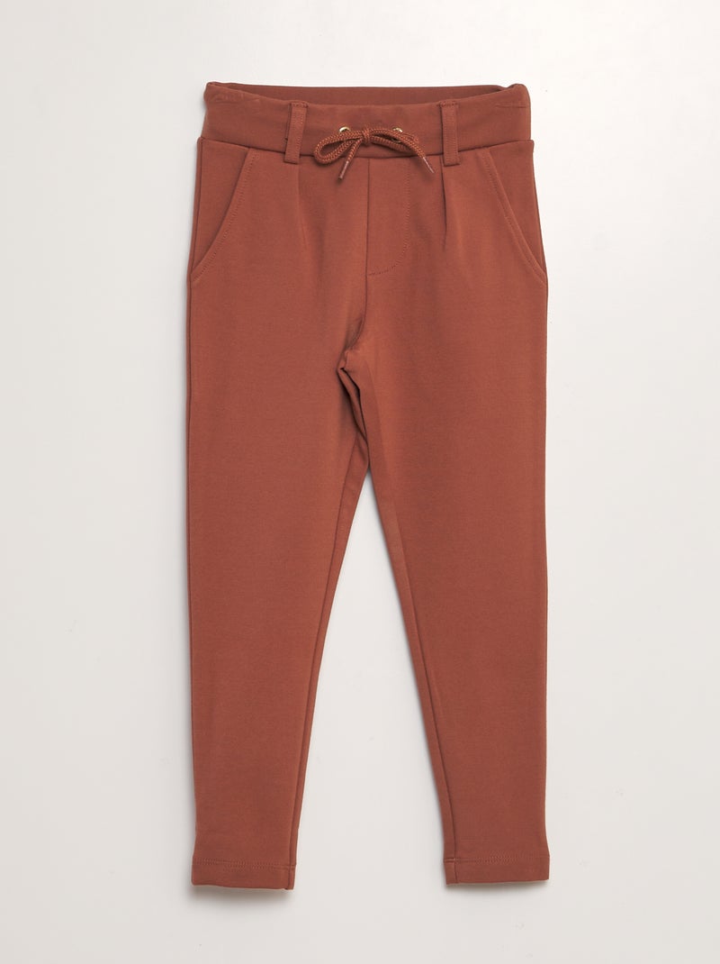 Pantalón de punto milano ROJO - Kiabi