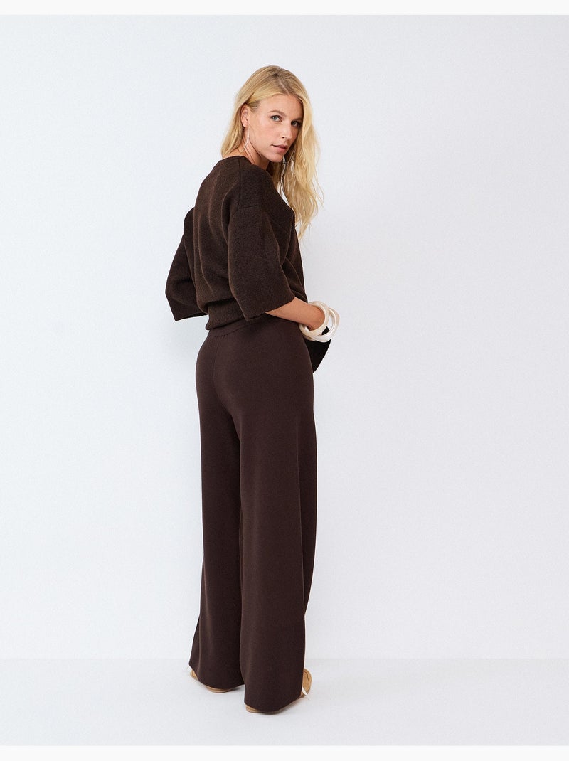 Pantalón de punto, mo fashion Marrón - Kiabi