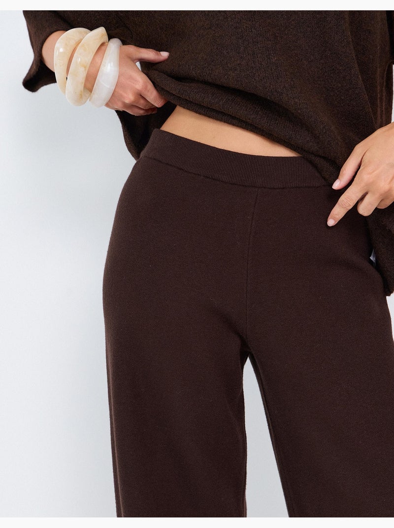 Pantalón de punto, mo fashion Marrón - Kiabi