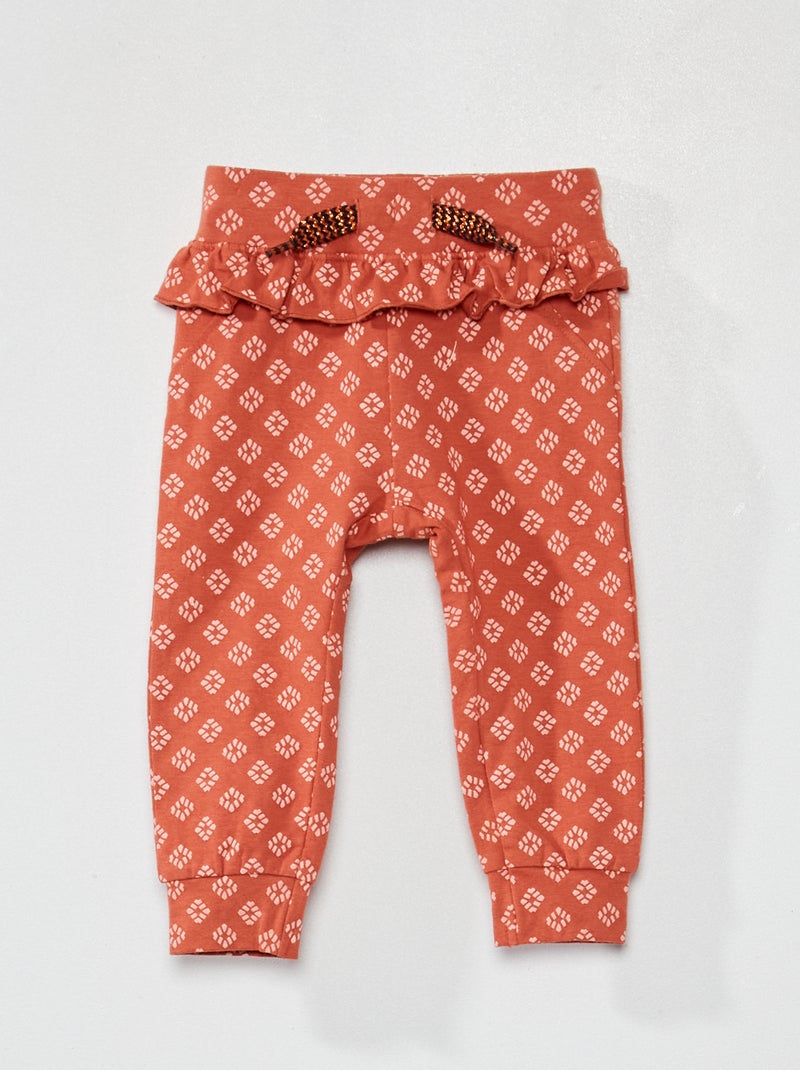 Pantalón de punto NARANJA - Kiabi