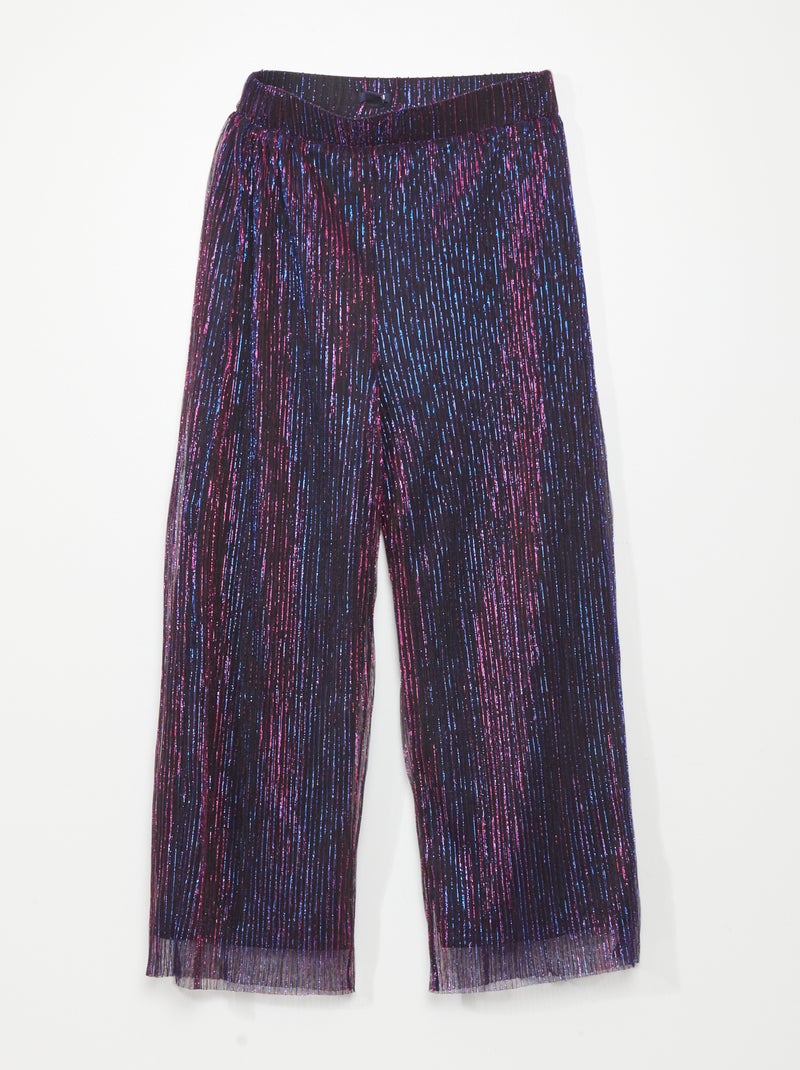 Pantalón de punto plisado PURPURA - Kiabi