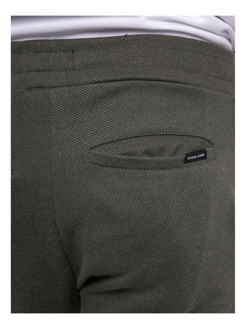 Pantalón de punto sarga VAKARIS Caqui - Kiabi