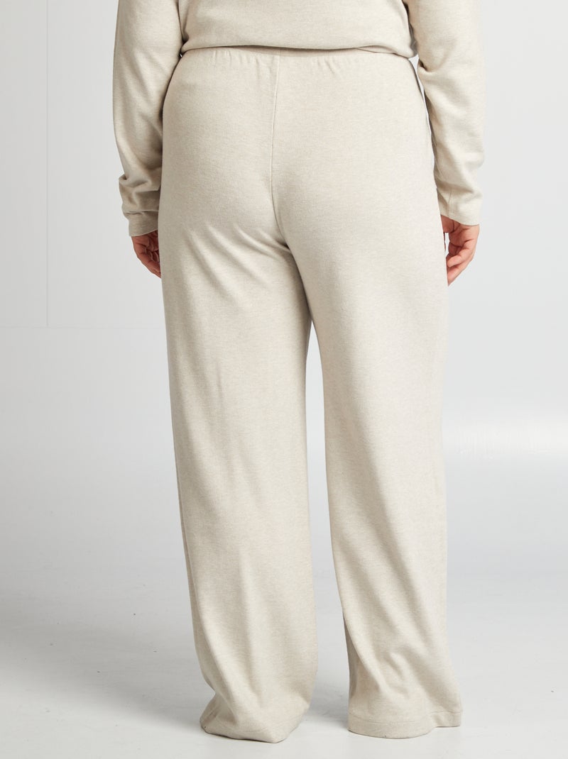 Pantalón de punto suave BEIGE - Kiabi