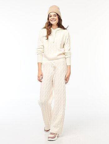 Pantalón de punto trenzado