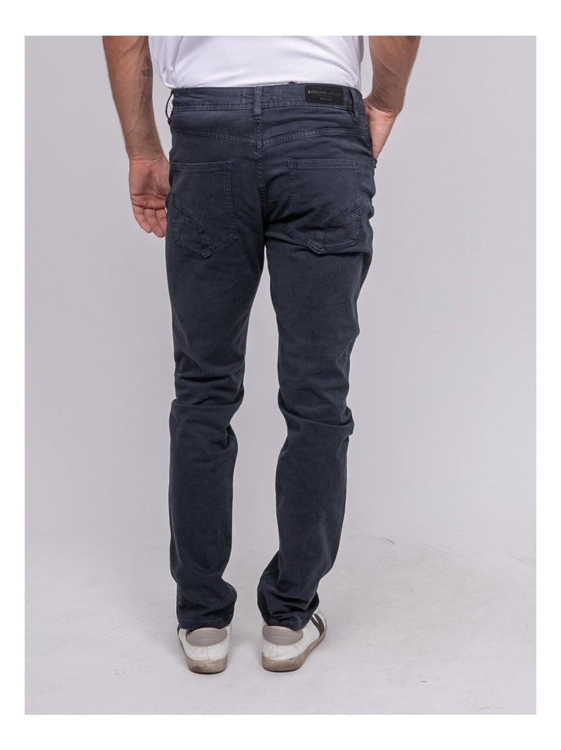 Pantalón de punto VARKANE Azul marino - Kiabi
