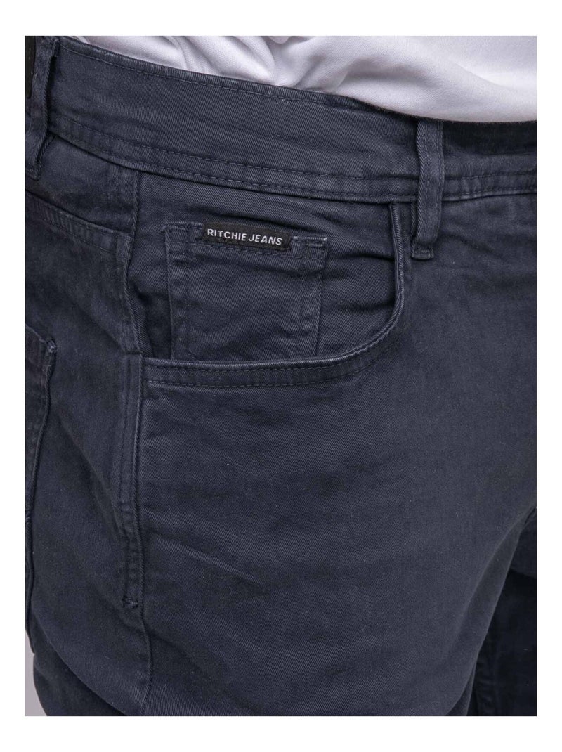 Pantalón de punto VARKANE Azul marino - Kiabi