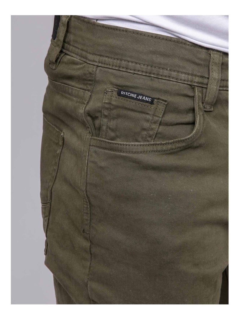 Pantalón de punto VARKANE Caqui - Kiabi