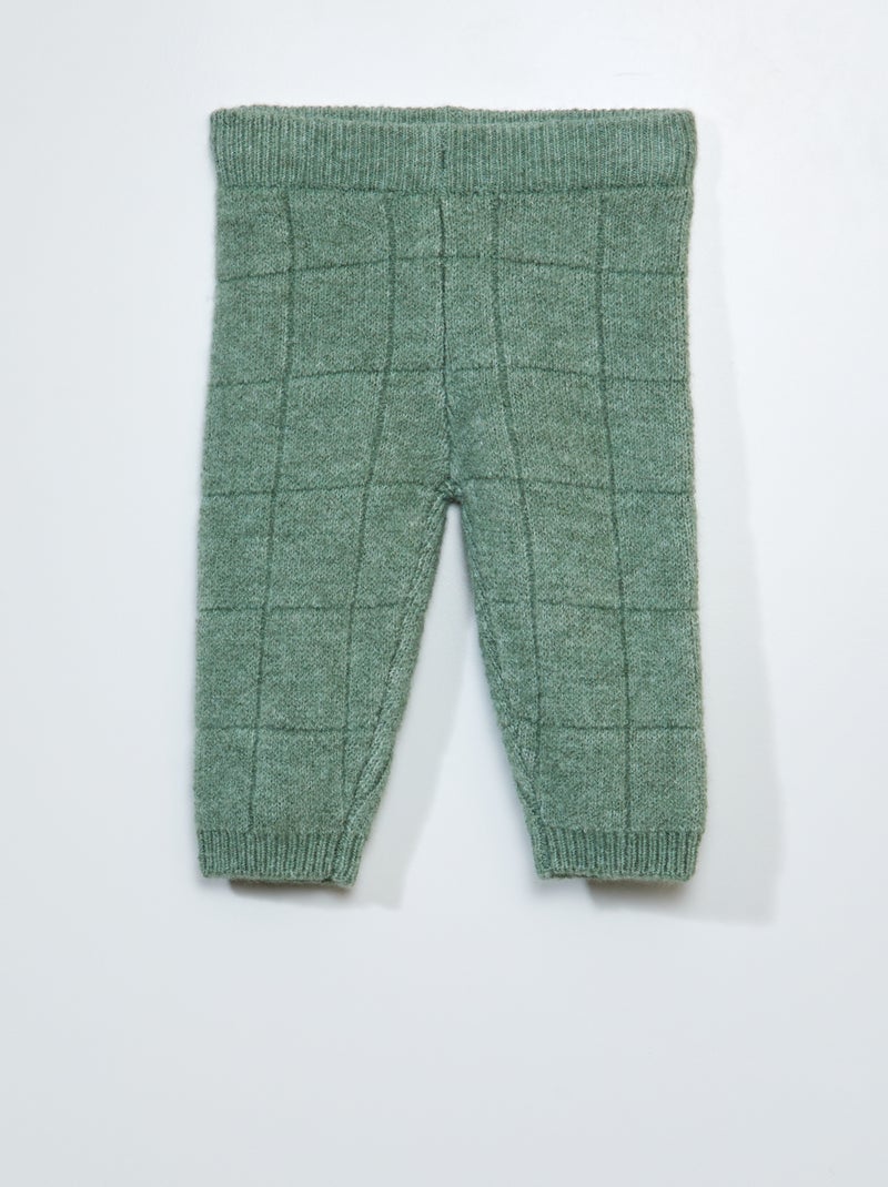 Pantalón de punto VERDE - Kiabi