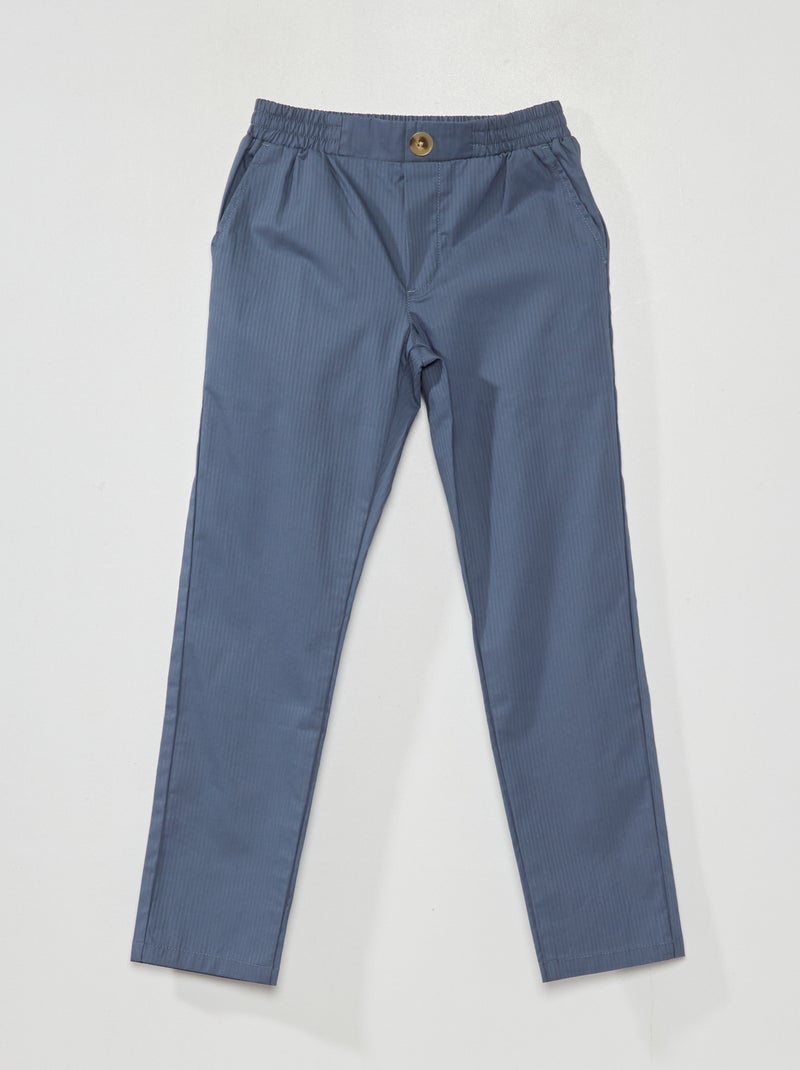 Pantalón de rayas AZUL - Kiabi