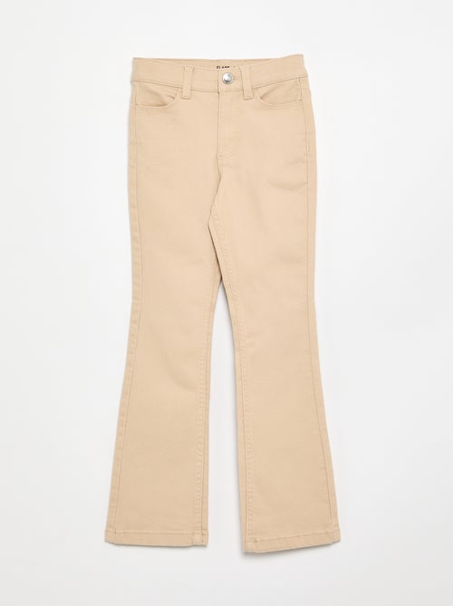 Pantalón de sarga - corte ajustado - Kiabi Pantalón de sarga - corte ajustado - Kiabi
