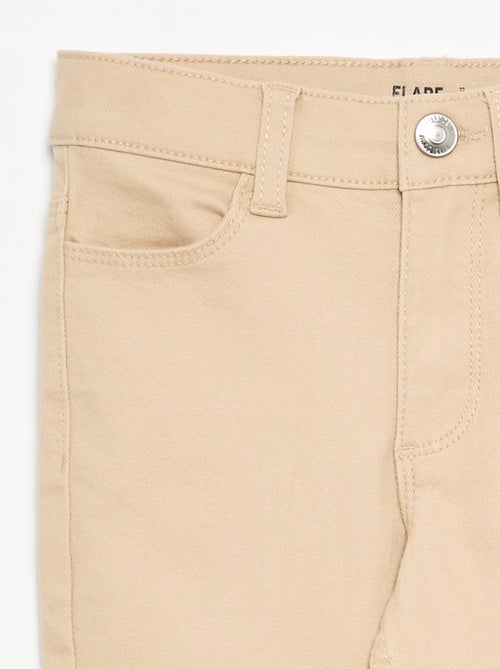 Pantalón de sarga - corte ajustado - Kiabi Pantalón de sarga - corte ajustado - Kiabi