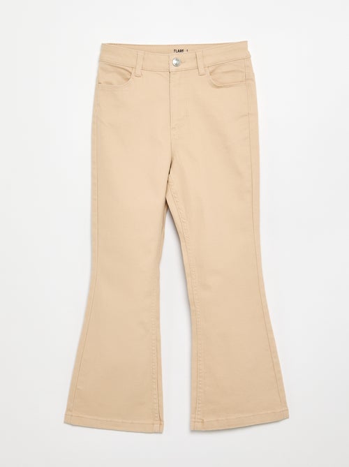 Pantalón de sarga - corte cómodo - Kiabi Pantalón de sarga - corte cómodo - Kiabi