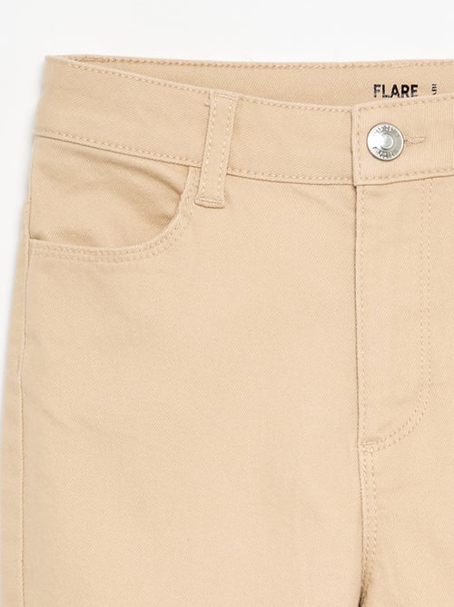Pantalón de sarga - corte cómodo - Kiabi Pantalón de sarga - corte cómodo - Kiabi